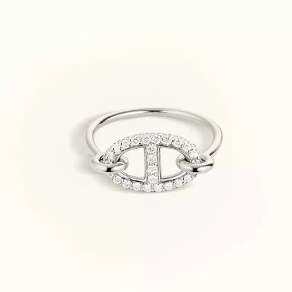 [BloomBling]RONDE SMALL SILVER DIAMOND RING