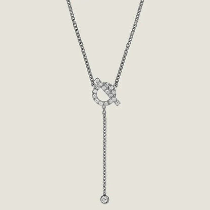[BloomBling]FINESSE SILVER DIAMOND NECKLACE