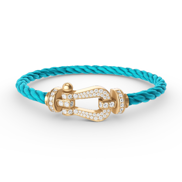 [BloomBling]FORCE LARGE HORSESHOE FULL DIAMOND BRACELET GOLD