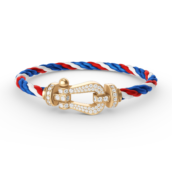 [BloomBling]FORCE LARGE HORSESHOE FULL DIAMOND BRACELET GOLD
