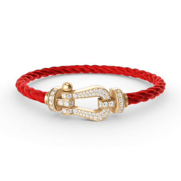 [BloomBling]FORCE LARGE HORSESHOE FULL DIAMOND BRACELET GOLD