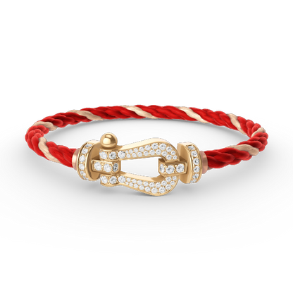[BloomBling]FORCE LARGE HORSESHOE FULL DIAMOND BRACELET GOLD