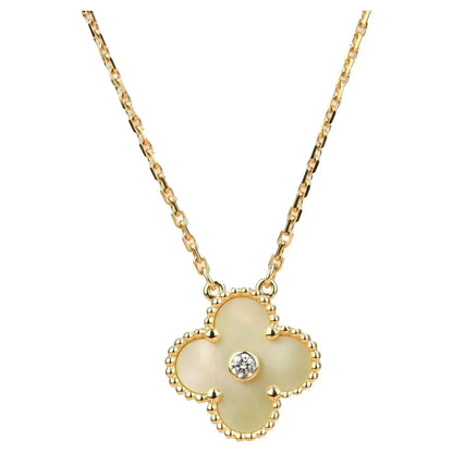 [BloomBling]CLOVER 15MM DIAMOND GOLD MOTHER OF PEARL NECKLACE
