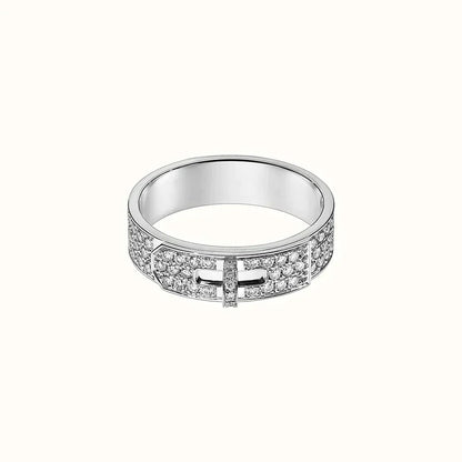 [BloomBling]KELLY SILVER DIAMOND RING