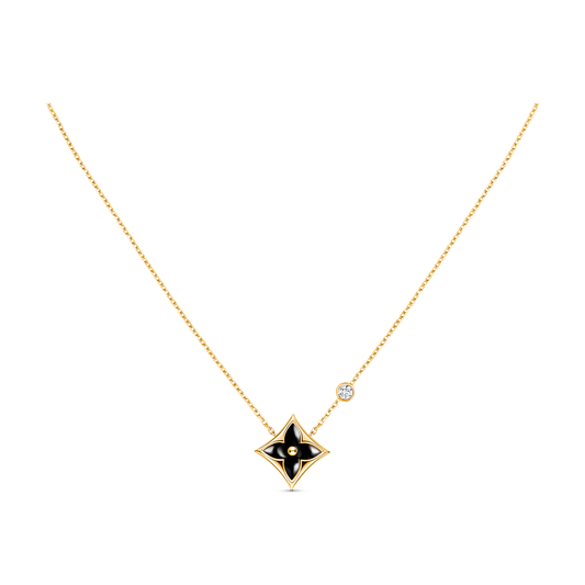 [BloomBling]STAR BLACK MOP NECKLACE