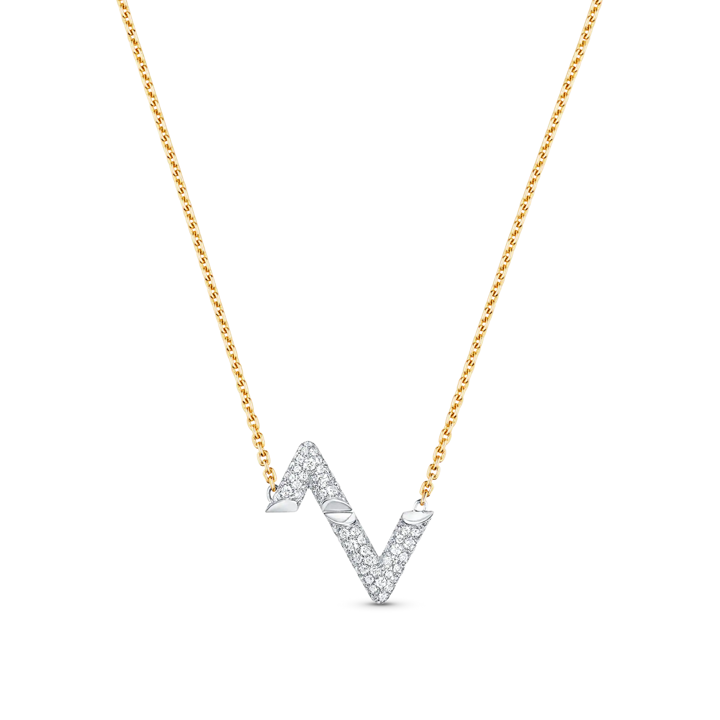 [BloomBling]VOLT SILVER DIAMOND PEDANT NECKLACE