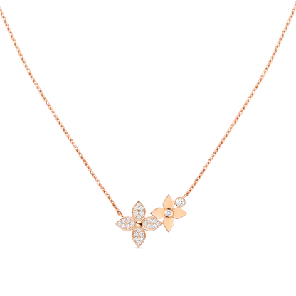 [BloomBling]STAR BLOSSOM NECKLACE PINK GOLD DIAMONDS