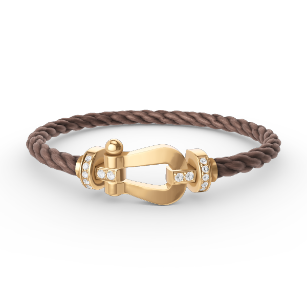 [BloomBling]FORCE LARGE HORSESHOE HALF DIAMOND BRACELET GOLD