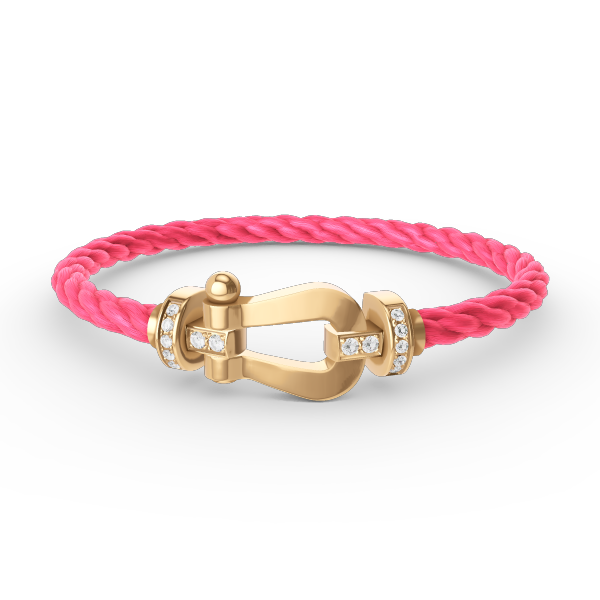 [BloomBling]FORCE LARGE HORSESHOE HALF DIAMOND BRACELET GOLD
