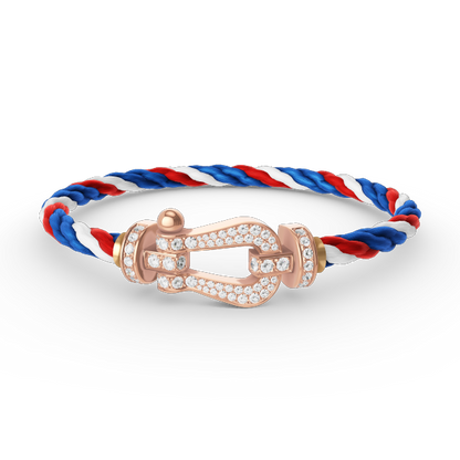 [BloomBling]FORCE LARGE HORSESHOE FULL DIAMOND BRACELET ROSE GOLD
