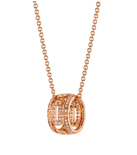 [BloomBling]PARENTESI NECKLACE PINK GOLD DIAMOND