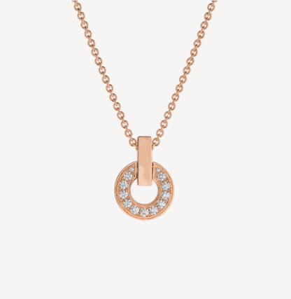 [BloomBling]GARI NECKLACE PINK GOLD DIAMOND
