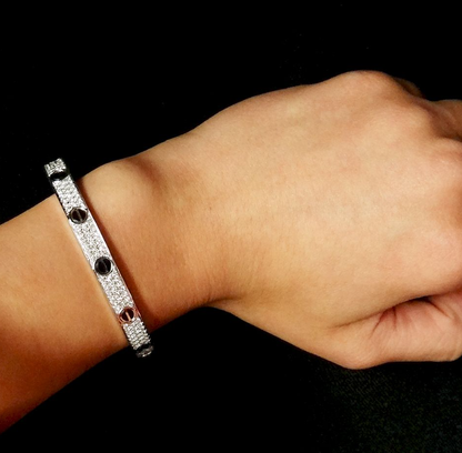 [BloomBling]LOVE BRACELET 6.1MM DIAMOND-PAVED CERAMIC
