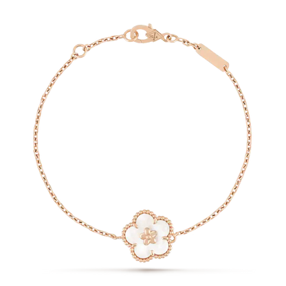 [BloomBling]LUCKY WHITE MOP PLUM BLOSSOM  BRACELET
