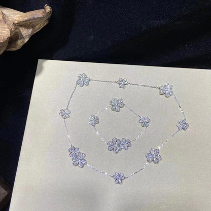 [BloomBling]FRIVOLE SILVER 5 FLOWERS BRACELET