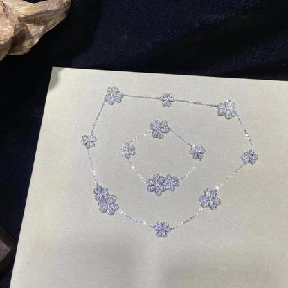[BloomBling]FRIVOLE SILVER 5 FLOWERS BRACELET