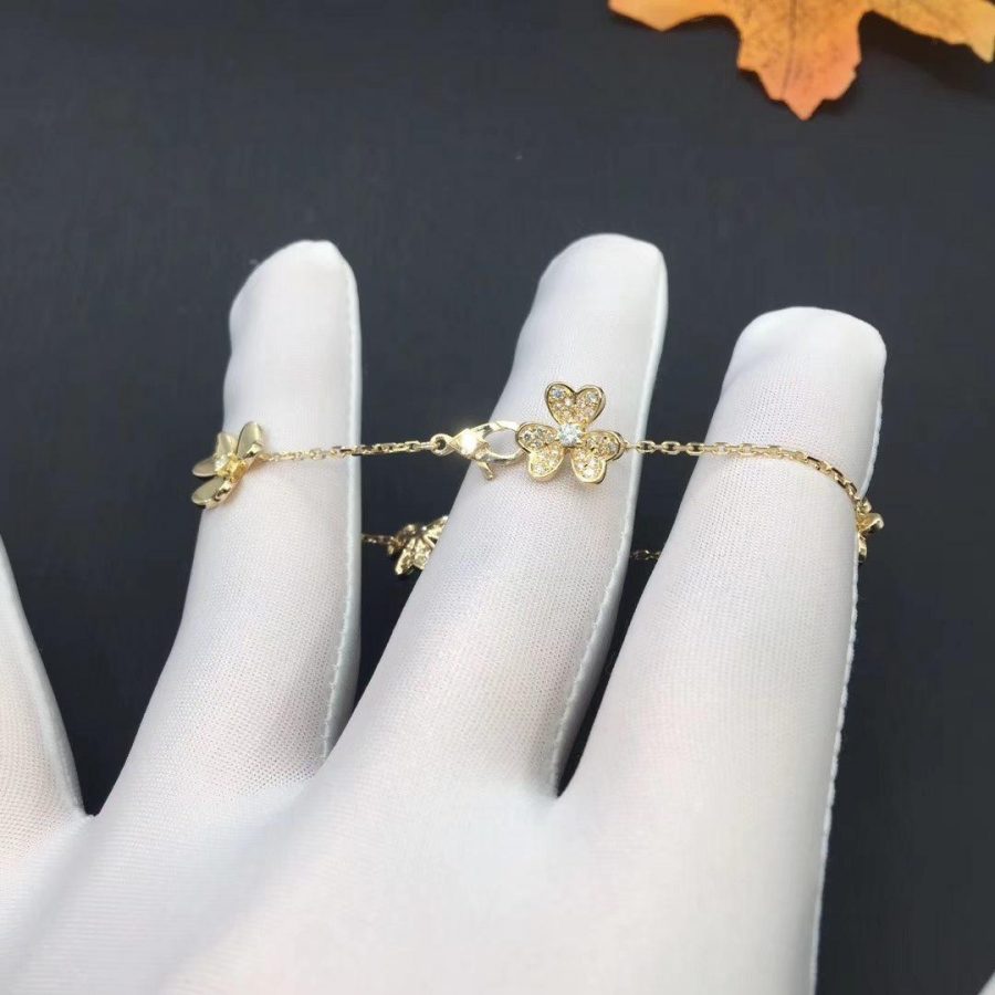 [BloomBling]FRIVOLE GOLD 5 FLOWERS BRACELET