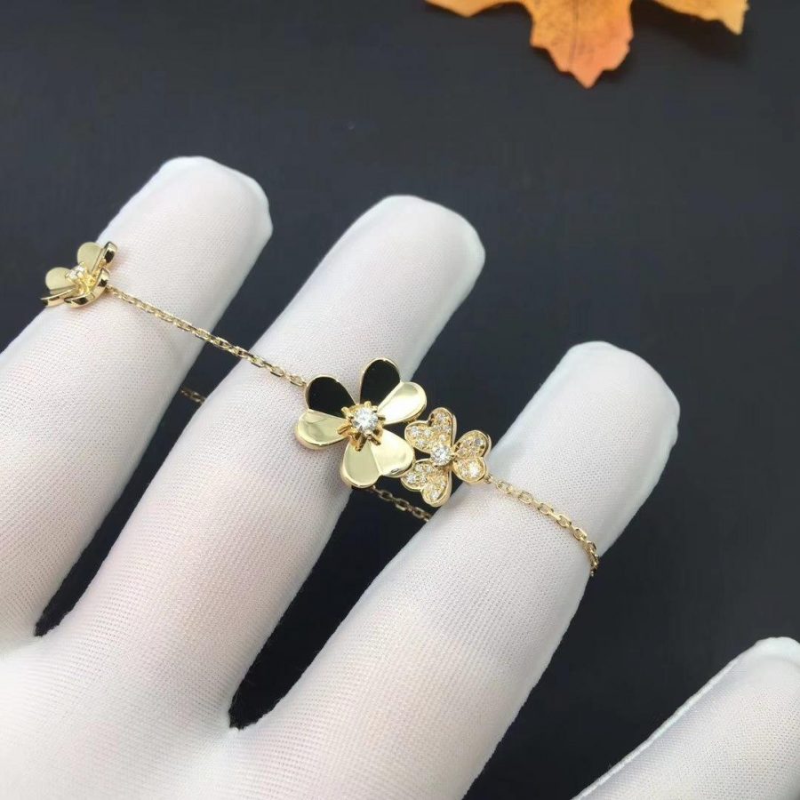 [BloomBling]FRIVOLE GOLD 5 FLOWERS BRACELET