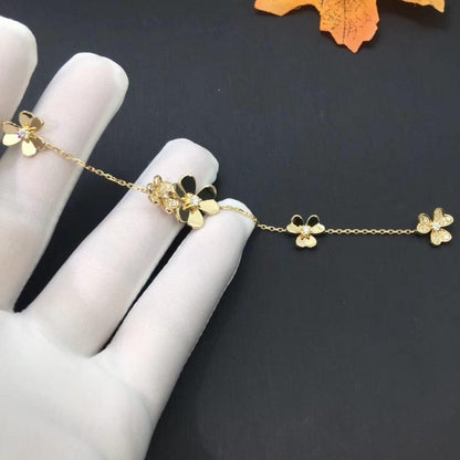 [BloomBling]FRIVOLE GOLD 5 FLOWERS BRACELET