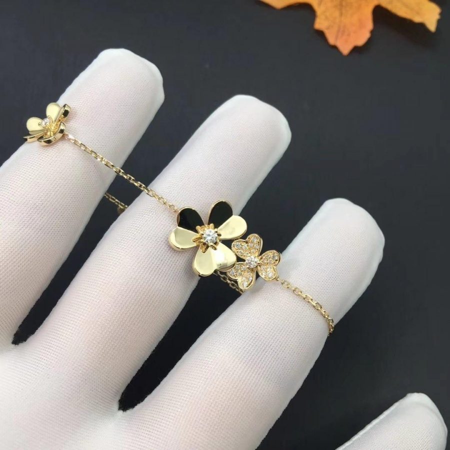 [BloomBling]FRIVOLE GOLD 5 FLOWERS BRACELET