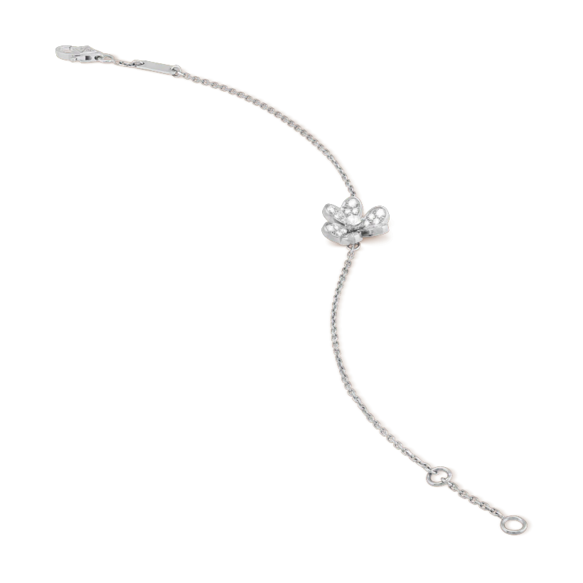 [BloomBling]FRIVOLE SILVER FLOWER DIAMOND BRACELET