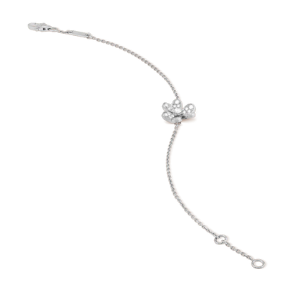 [BloomBling]FRIVOLE SILVER FLOWER DIAMOND BRACELET