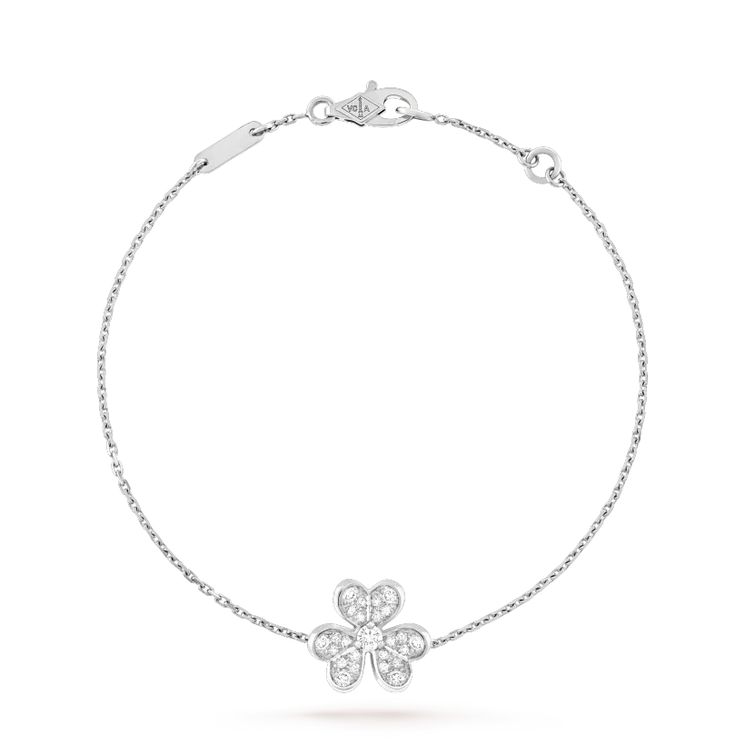 [BloomBling]FRIVOLE SILVER FLOWER DIAMOND BRACELET