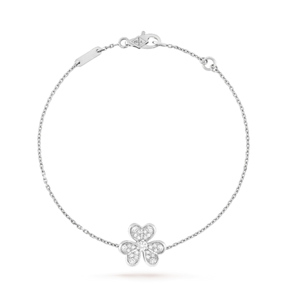 [BloomBling]FRIVOLE SILVER FLOWER DIAMOND BRACELET