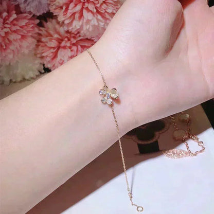 [BloomBling]FRIVOLE GOLD FLOWER DIAMOND BRACELET