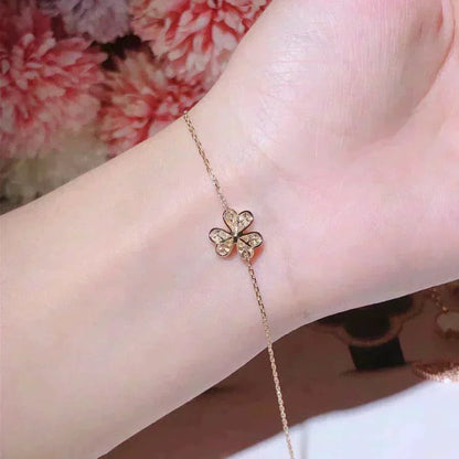 [BloomBling]FRIVOLE GOLD FLOWER DIAMOND BRACELET