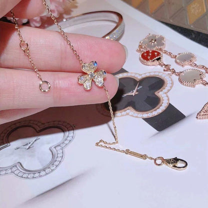 [BloomBling]FRIVOLE GOLD FLOWER DIAMOND BRACELET