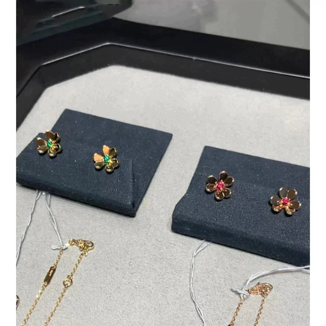 [BloomBling]FRIVOLE  FLOWER PINK EARRINGS