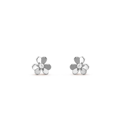 [BloomBling]FRIVOLE MINI SILVER FLOWER EARRINGS