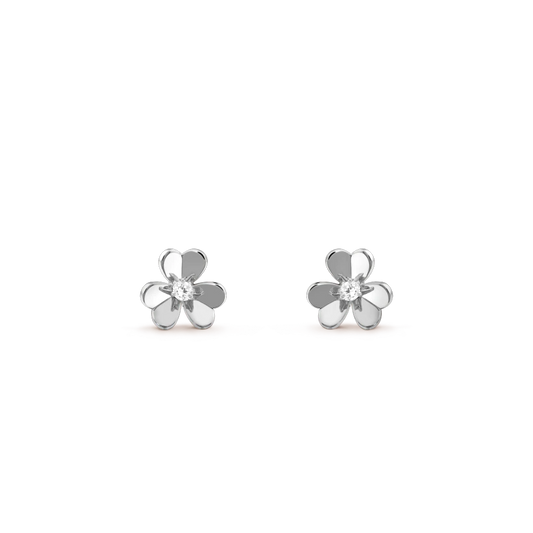 [BloomBling]FRIVOLE MINI SILVER FLOWER EARRINGS