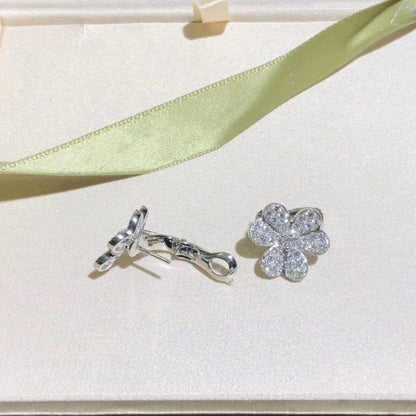 [BloomBling]FRIVOLE SILVER FLOWER DIAMOND EARRINGS