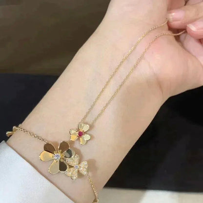 [BloomBling]FRIVOLE GOLD FLOWER NECKLACE