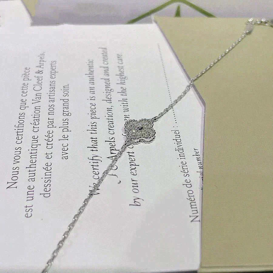 [BloomBling]CLOVER  SINGLE FLOWER BRACELET SILVER