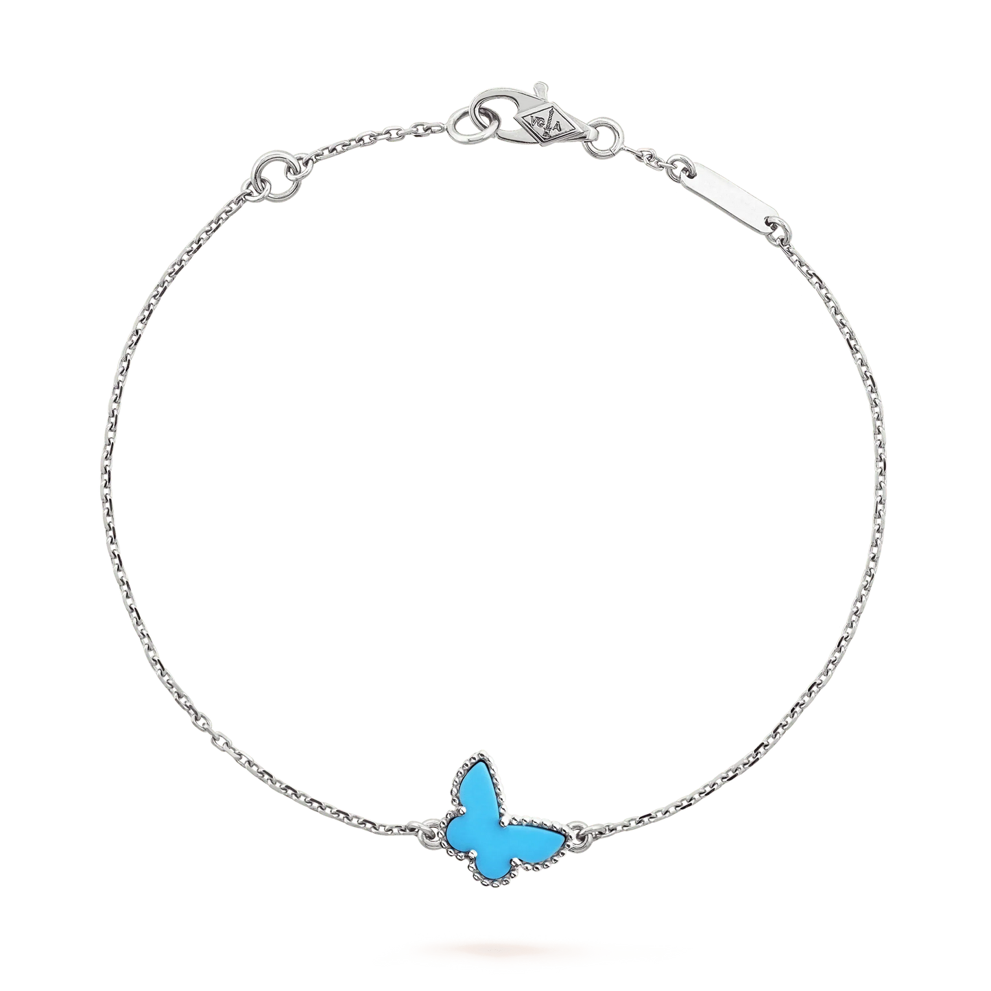 [BloomBling]BUTTERFLY TURQUOISE BUTTERFLY BRACELET SILVER