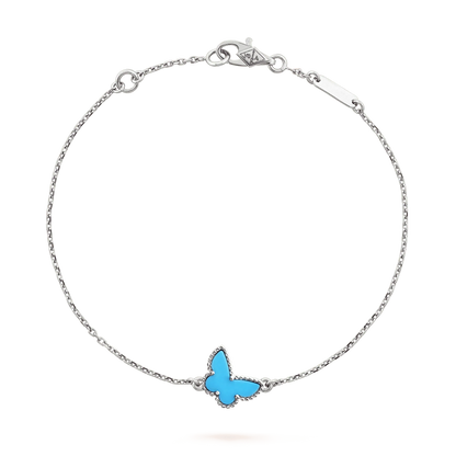 [BloomBling]BUTTERFLY TURQUOISE BUTTERFLY BRACELET SILVER
