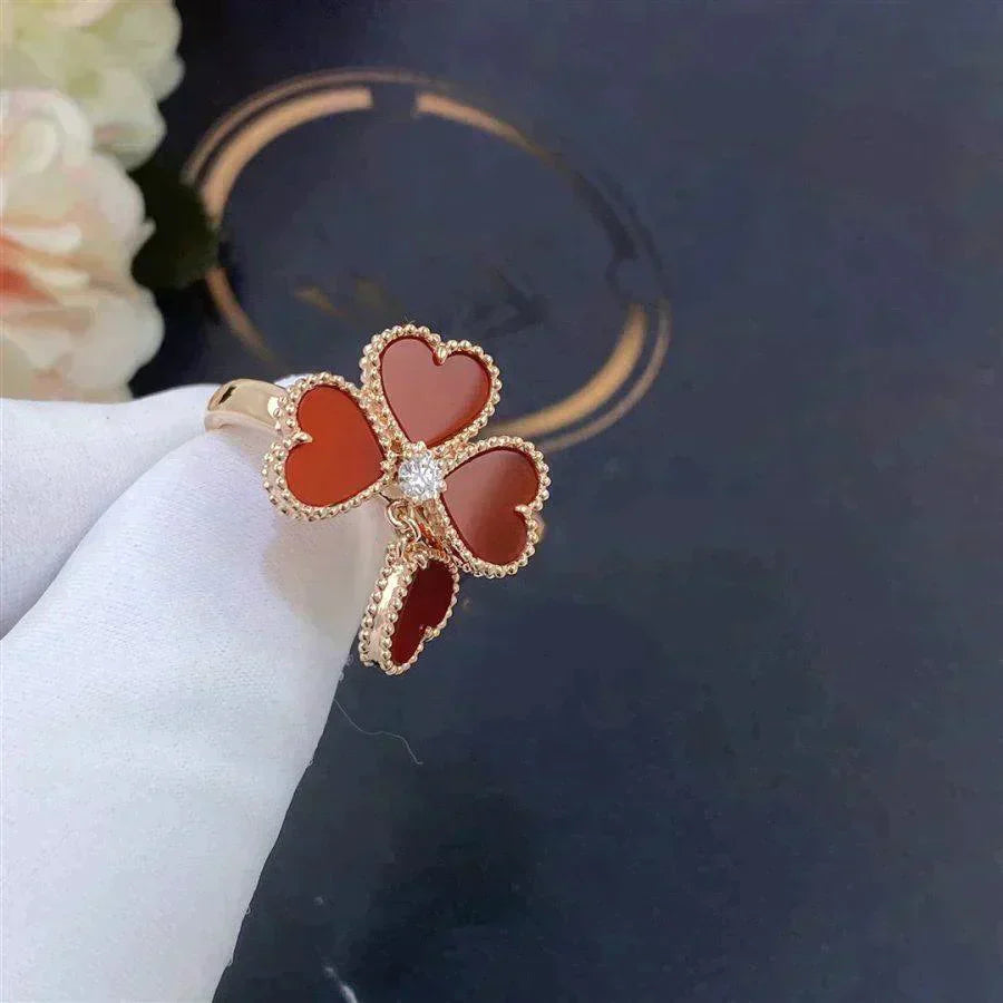 [BloomBling]SWEET CLOVER CARNELIAN RING
