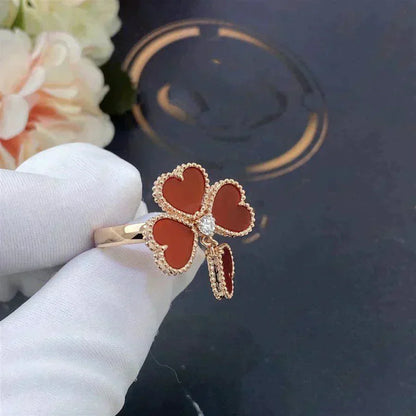 [BloomBling]SWEET CLOVER CARNELIAN RING