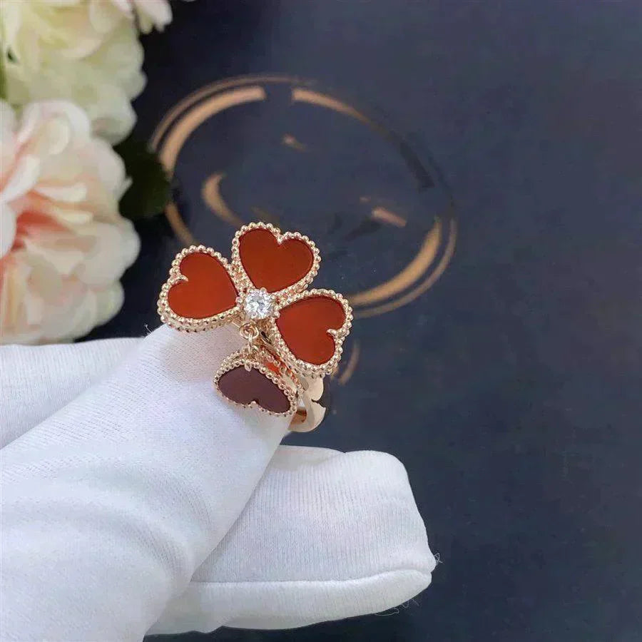 [BloomBling]SWEET CLOVER CARNELIAN RING