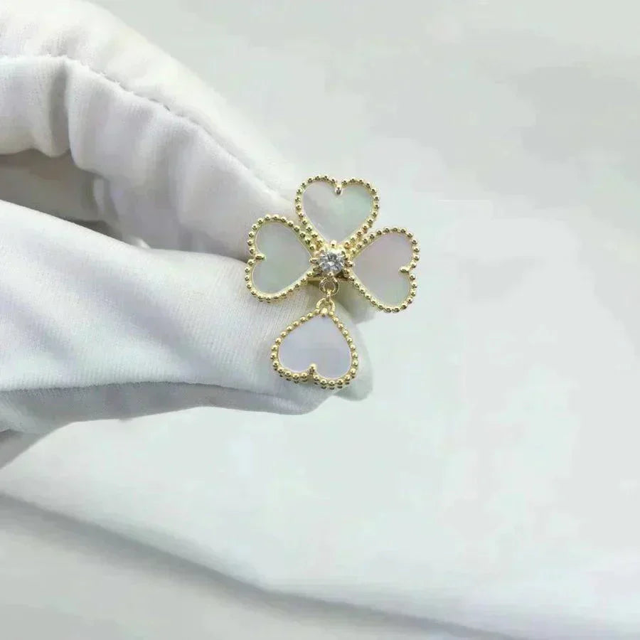 [BloomBling]SWEET CLOVER WHITE MOP RING