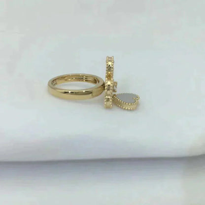 [BloomBling]SWEET CLOVER WHITE MOP RING