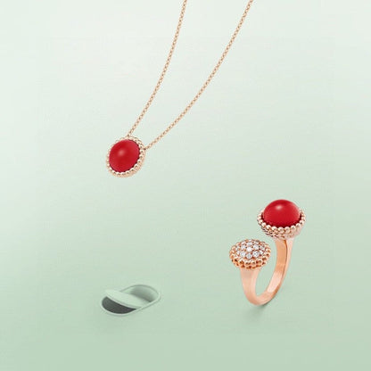 [BloomBling]PERLEE COULEURS DIAMOND ROSE GOLD BETWEEN THE FINGER RING