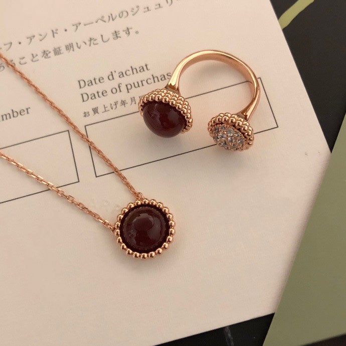 [BloomBling]PERLEE COULEURS DIAMOND ROSE GOLD BETWEEN THE FINGER RING