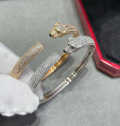 [BloomBling]PANTHERE FULL DIAMOND OPEN BRACELET