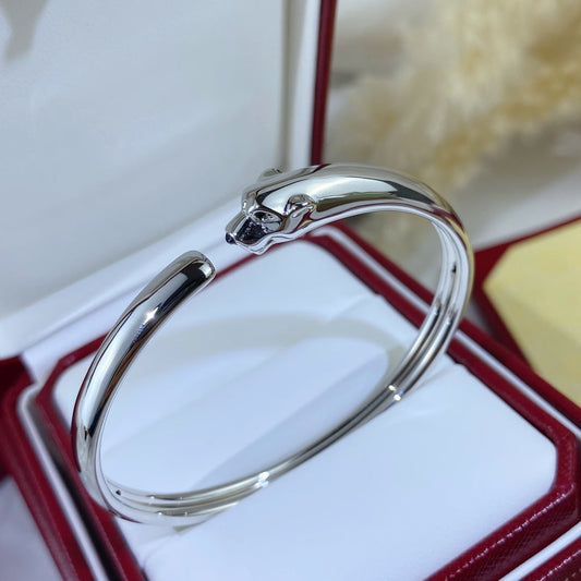 [BloomBling]PANTHERE SILVER OPEN BRACELET