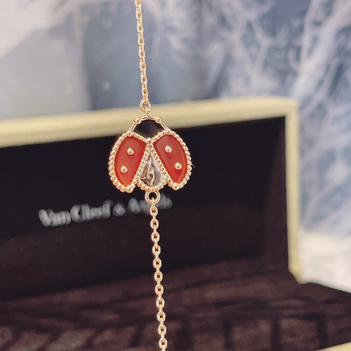 [BloomBling]LUCKY SPRING 1 MOTIF PINK GOLD BRACELET