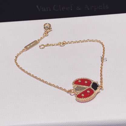 [BloomBling]LUCKY SPRING 1 MOTIF PINK GOLD BRACELET